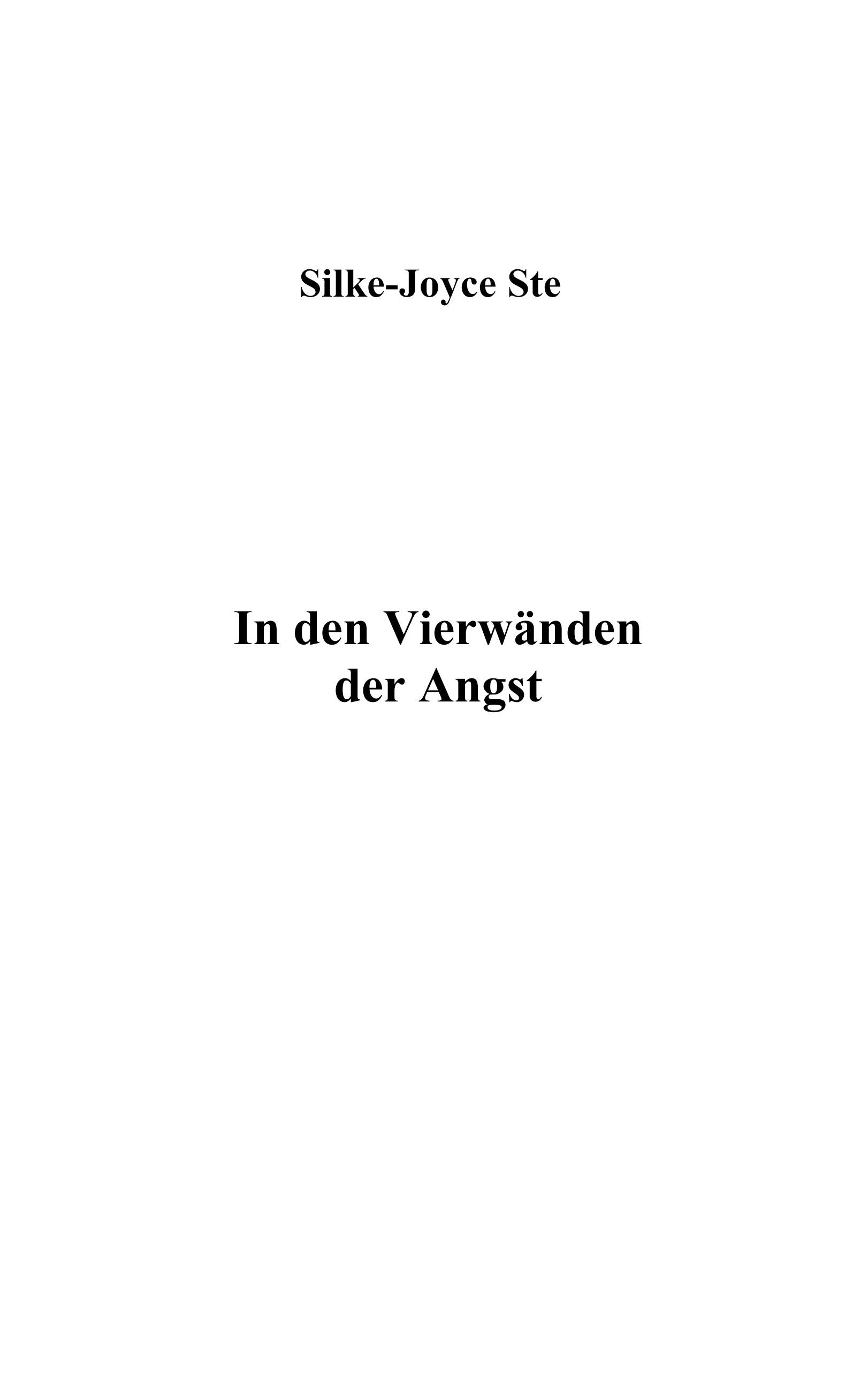Vorderes Coverbild In den vier Wänden der Angst