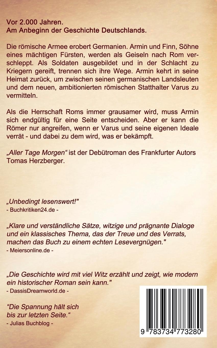 Rückseitencover Aller Tage Morgen