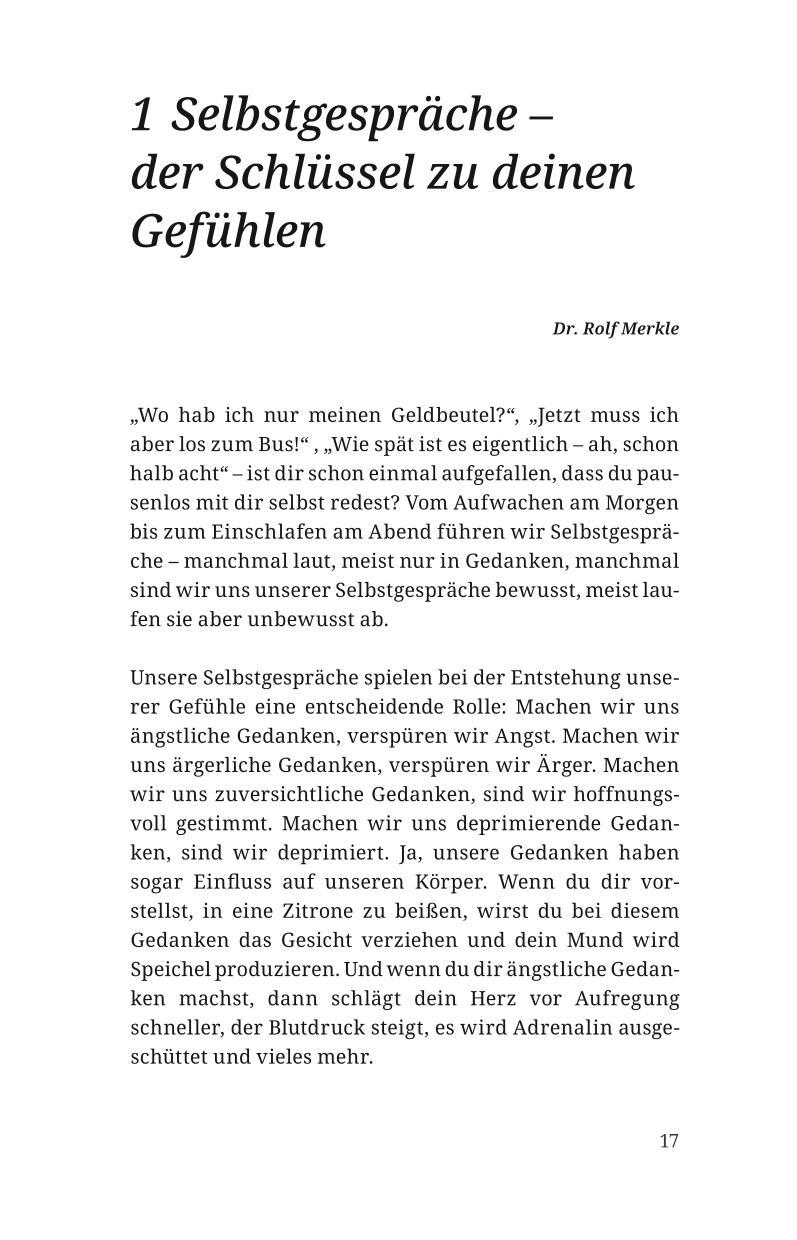 Beispielinhalt (Bild) Gefühle verstehen, Probleme bewältigen