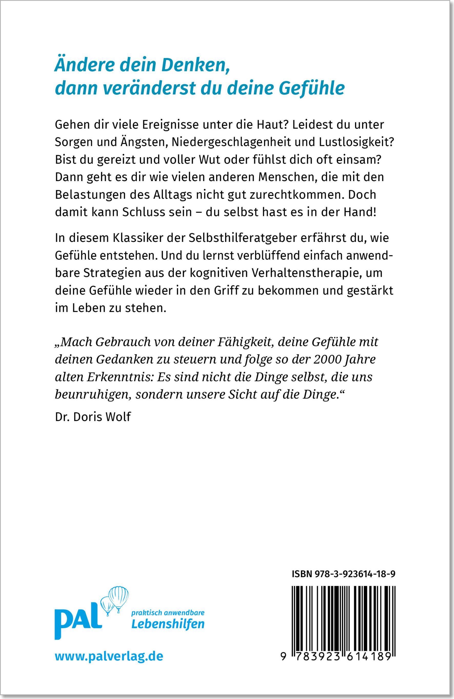Rückseitencover Gefühle verstehen, Probleme bewältigen