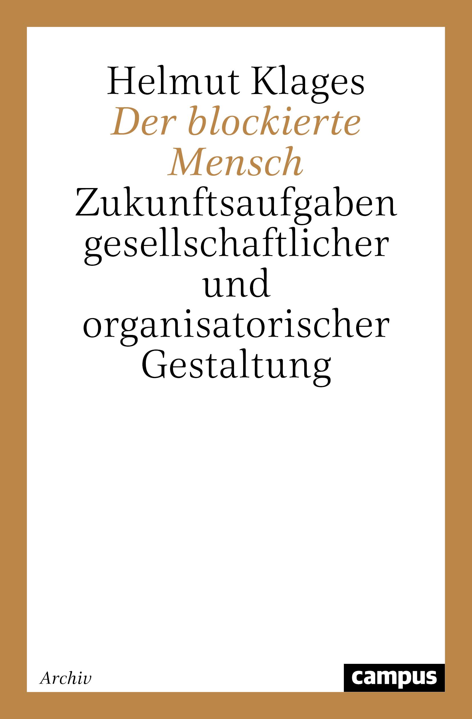 Vorderes Coverbild Der blockierte Mensch