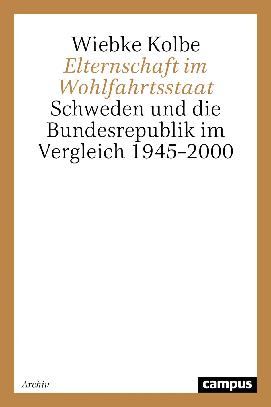 Vorderes Coverbild Elternschaft im Wohlfahrtsstaat