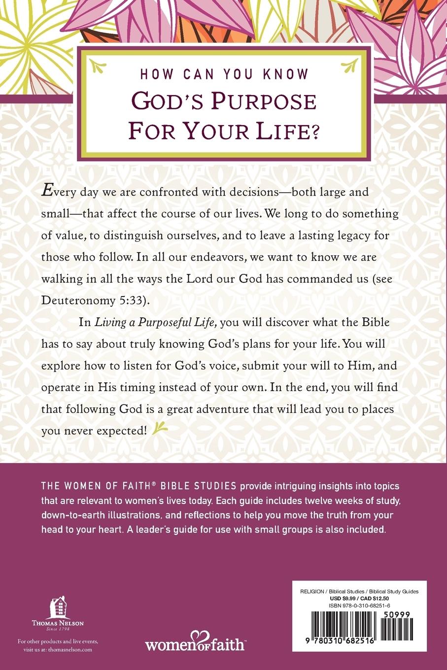 Rückseitencover The Living a Purposeful Life