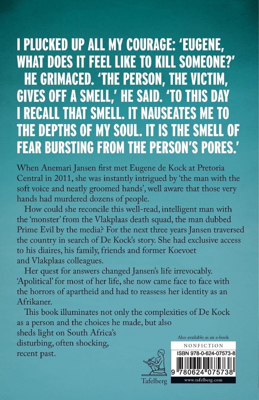 Rückseitencover Eugene de Kock