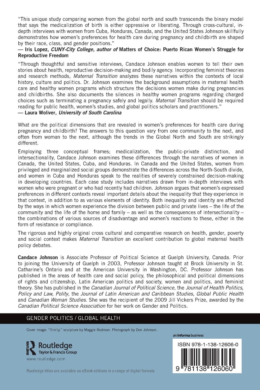 Rückseitencover Maternal Transition