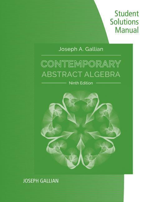 Vorderes Coverbild Student Solutions Manual for Gallian's Contemporary Abstract Algebra, 9th