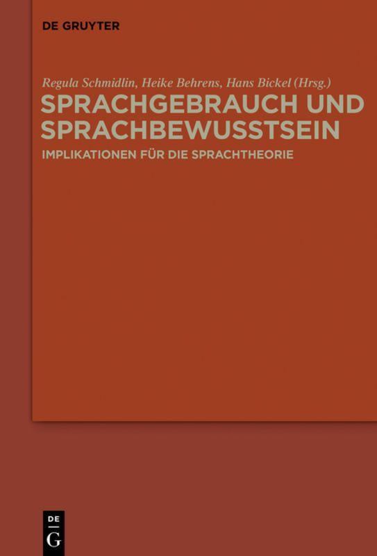 Vorderes Coverbild Sprachgebrauch und Sprachbewusstsein