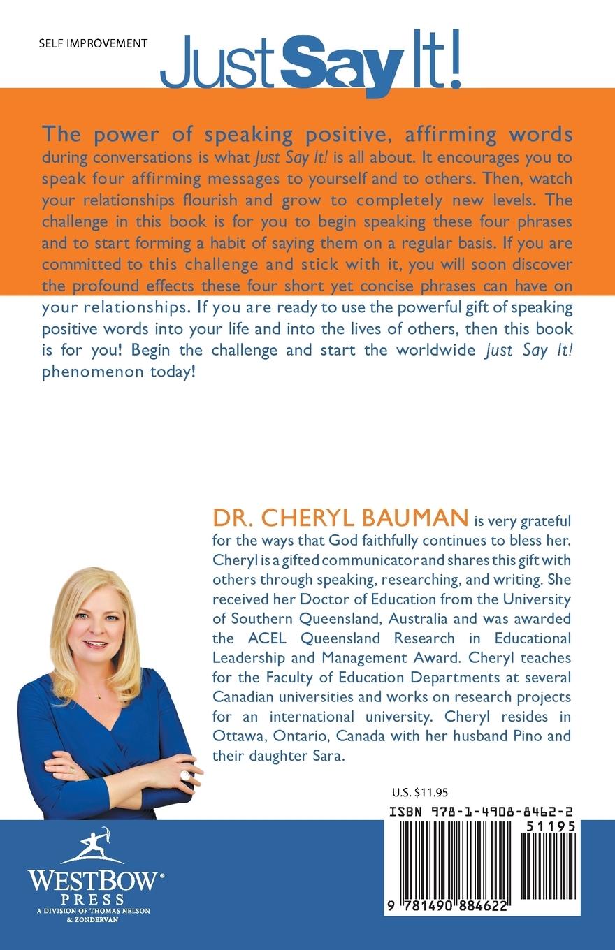 Rückseitencover Just Say It!