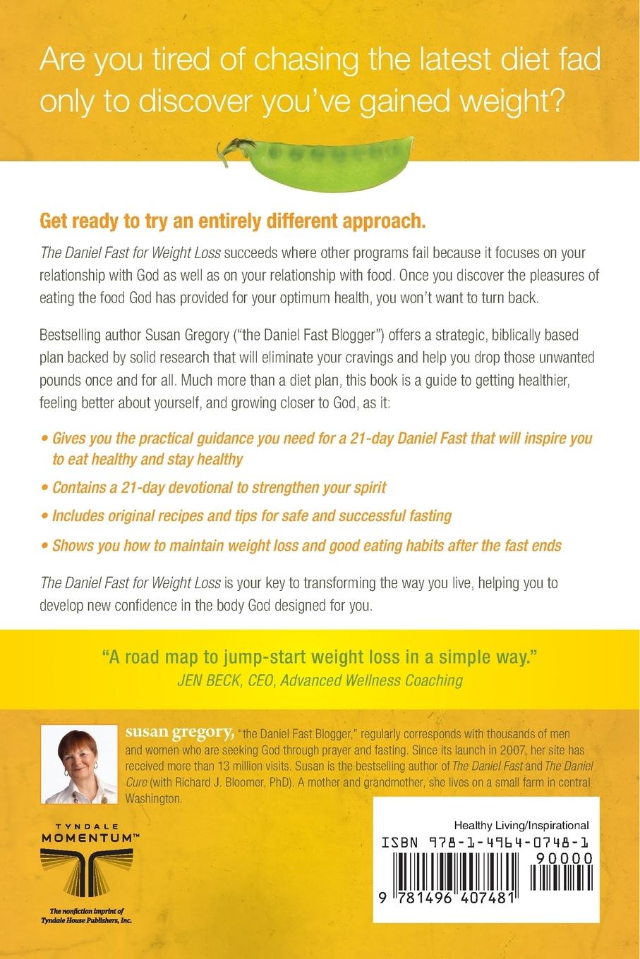 Rückseitencover The Daniel Fast for Weight Loss