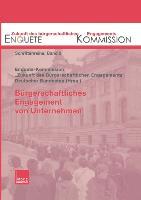 Vorderes Coverbild Bürgerschaftliches Engagement von Unternehmen