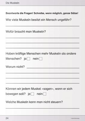 Beispielinhalt (Bild) Ich kenne meinen Körper - Skelett, Muskeln und Wirbelsäule
