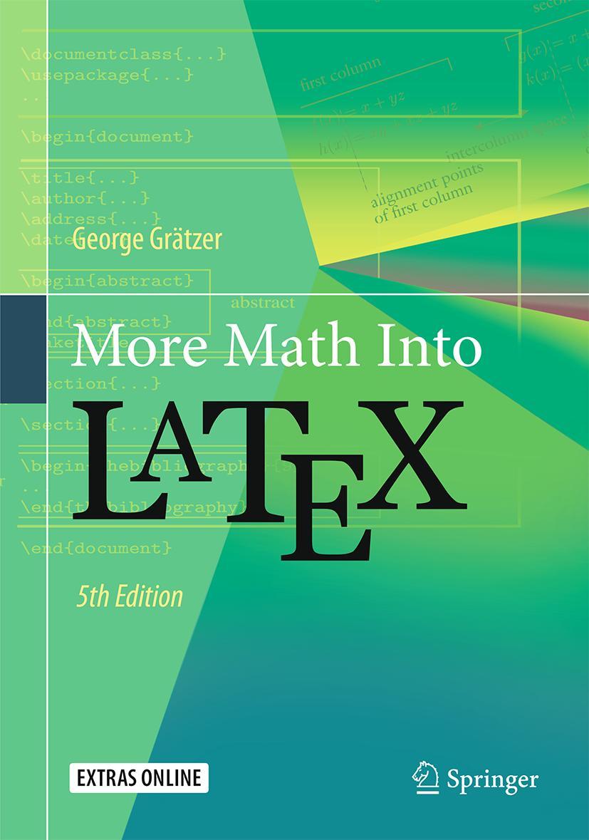 Vorderes Coverbild More Math Into LaTeX