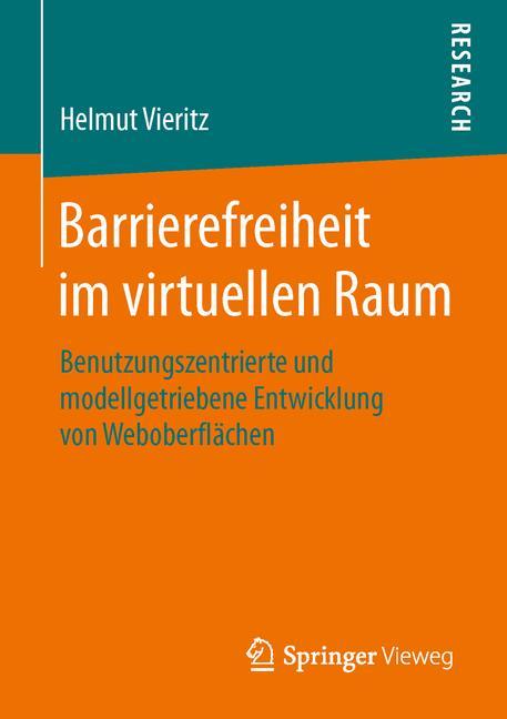Vorderes Coverbild Barrierefreiheit im virtuellen Raum
