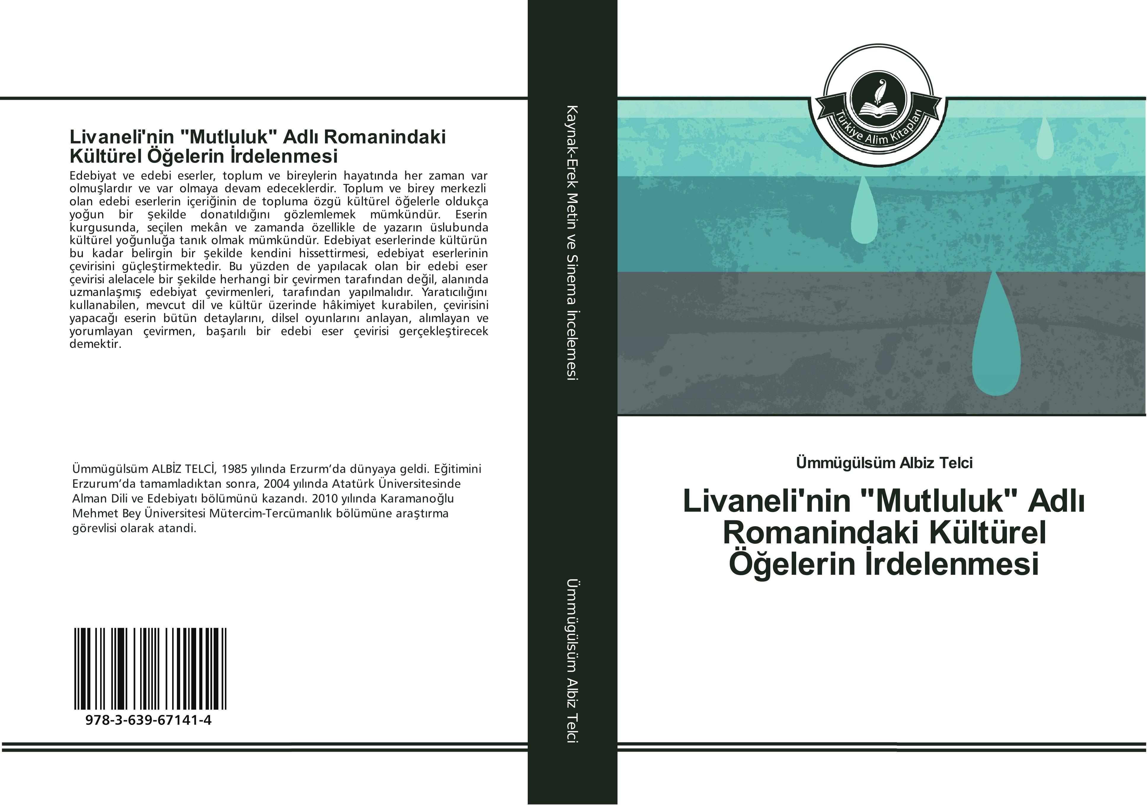 Vorderes Coverbild Livaneli'nin "Mutluluk" Adl¿ Romanindaki Kültürel Ö¿elerin ¿rdelenmesi