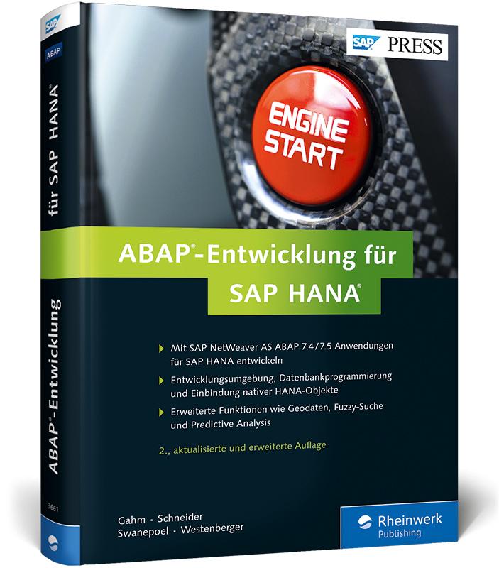 Vorderes Coverbild ABAP-Entwicklung für SAP HANA