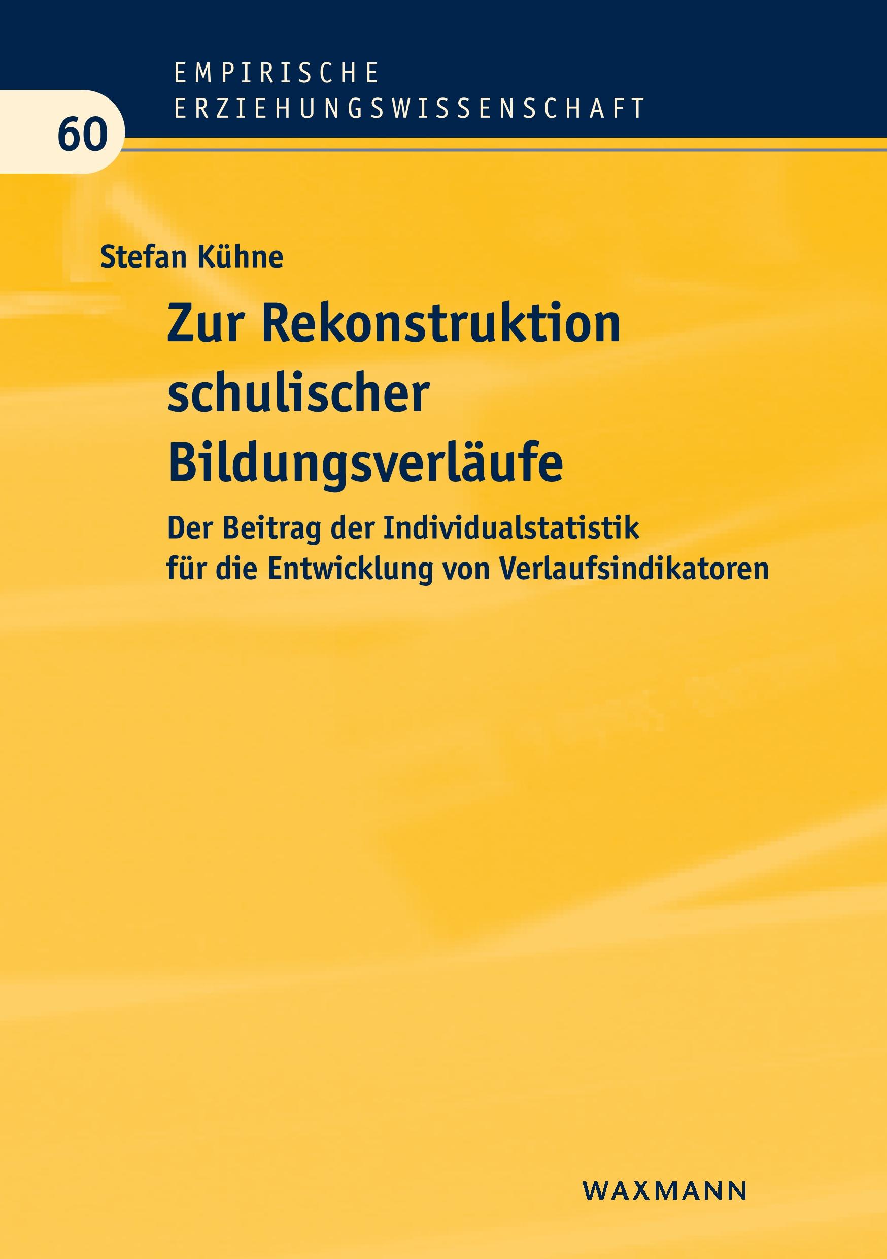 Vorderes Coverbild Zur Rekonstruktion schulischer Bildungsverläufe