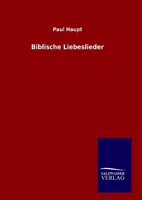 Vorderes Coverbild Biblische Liebeslieder