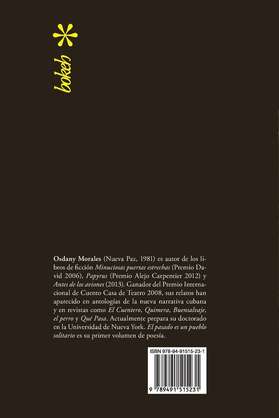 Rückseitencover El pasado es un pueblo solitario