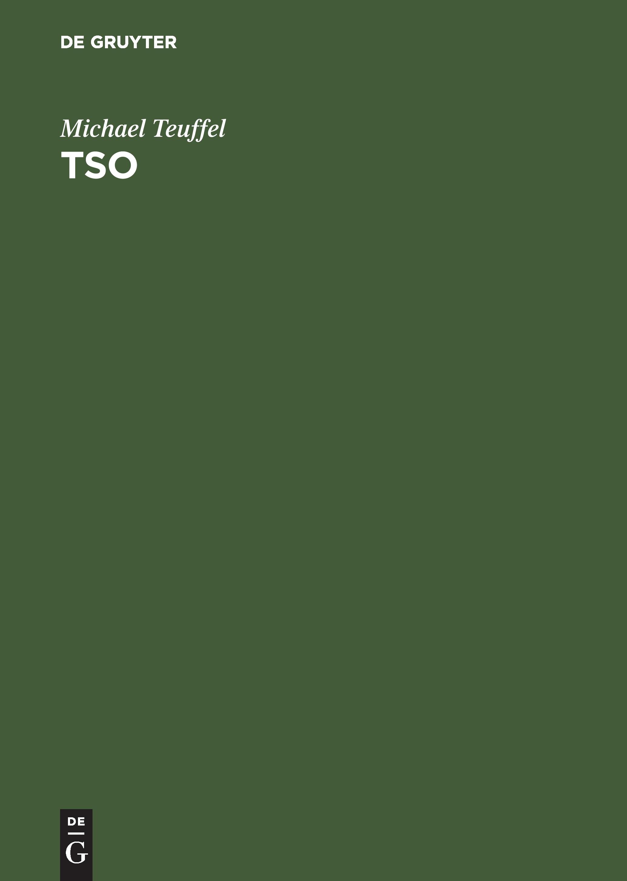 Vorderes Coverbild TSO