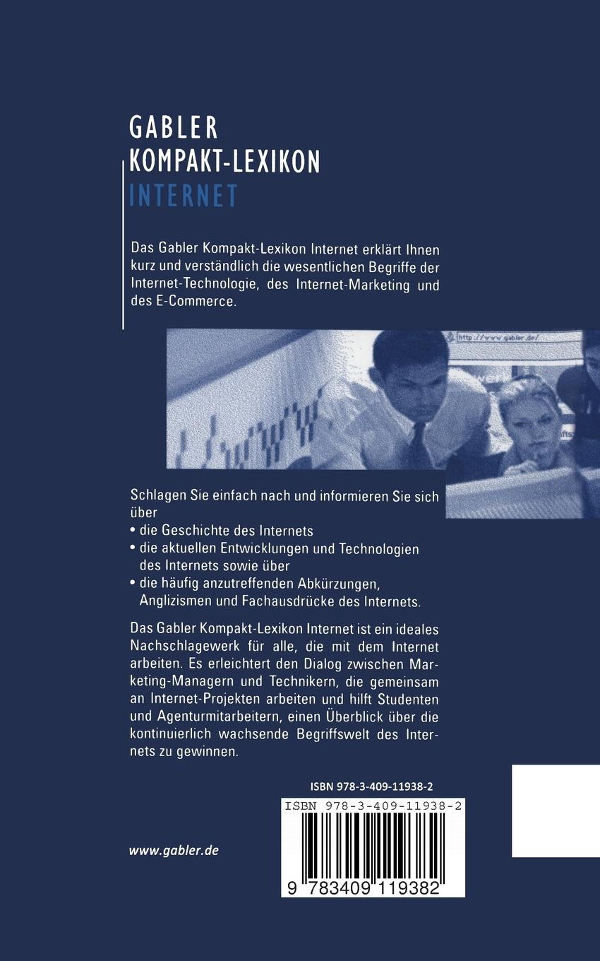 Rückseitencover Gabler Kompakt-Lexikon Internet