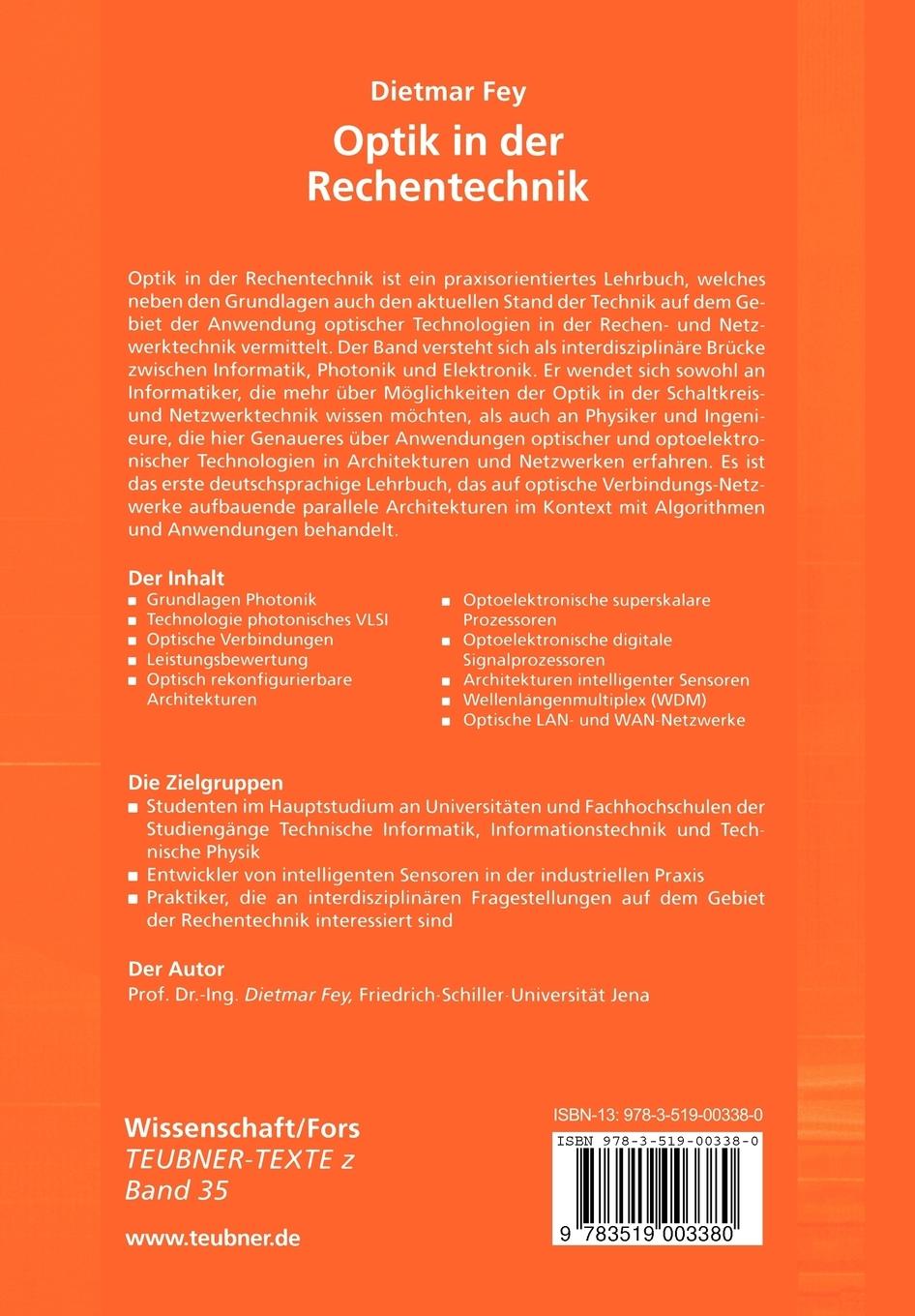 Rückseitencover Optik in der Rechentechnik