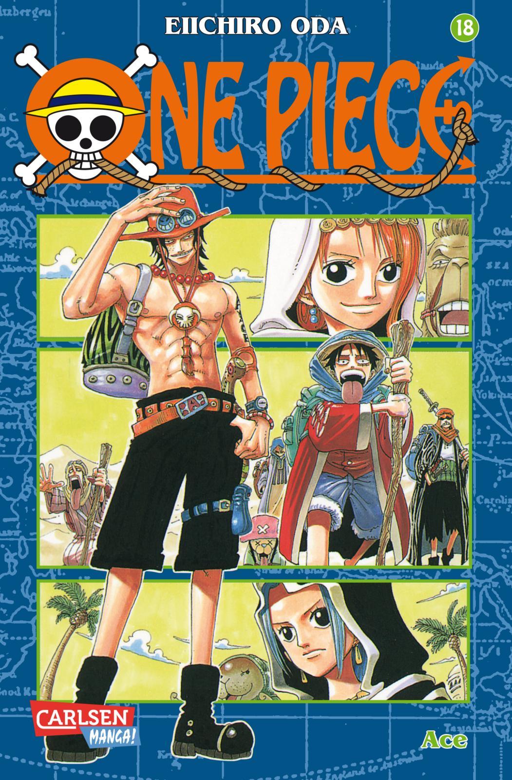 Vorderes Coverbild One Piece 18. Ace