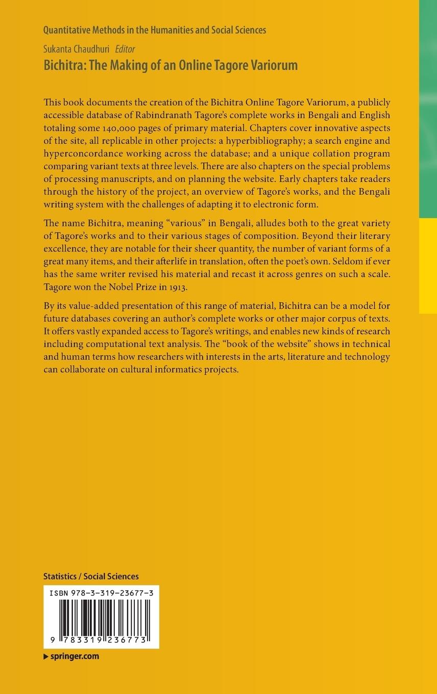 Rückseitencover Bichitra: The Making of an Online Tagore Variorum