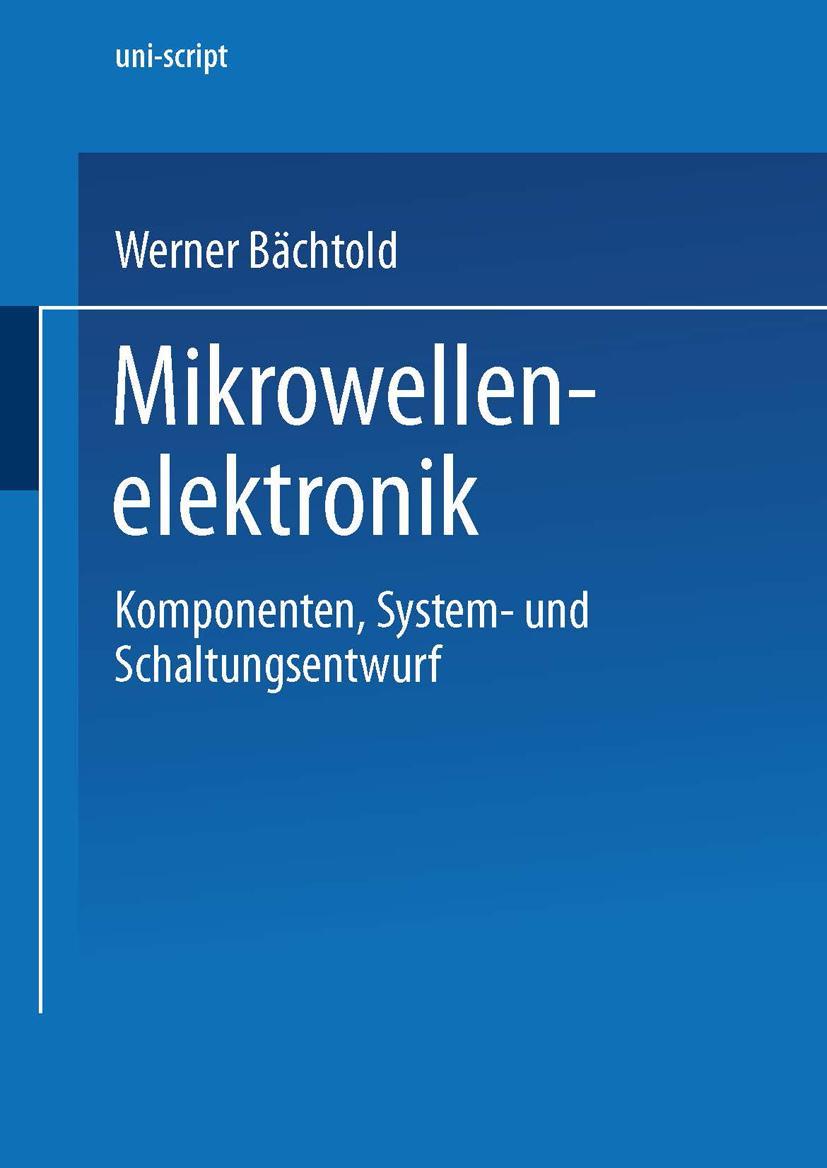Vorderes Coverbild Mikrowellenelektronik