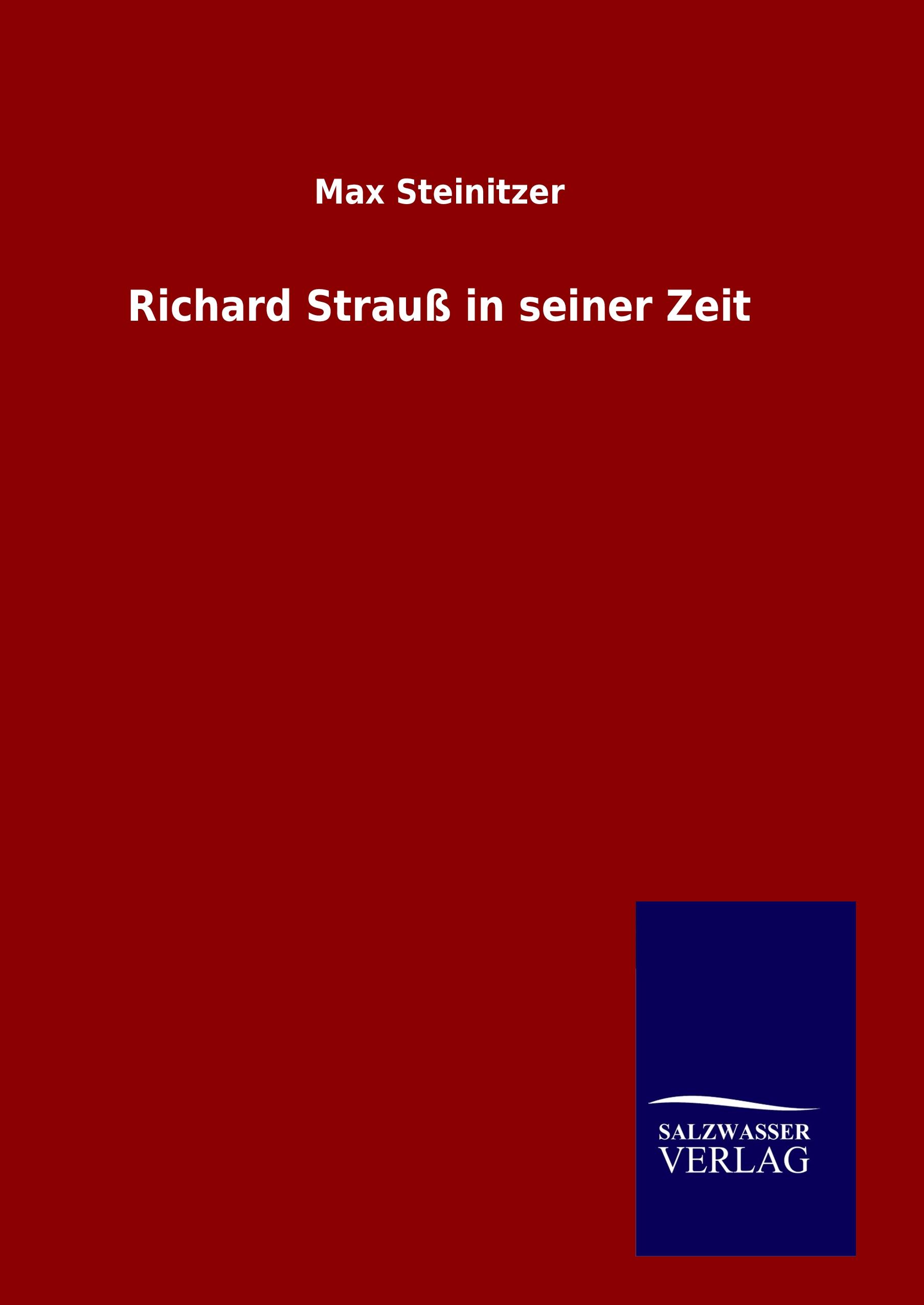 Vorderes Coverbild Richard Strauß in seiner Zeit