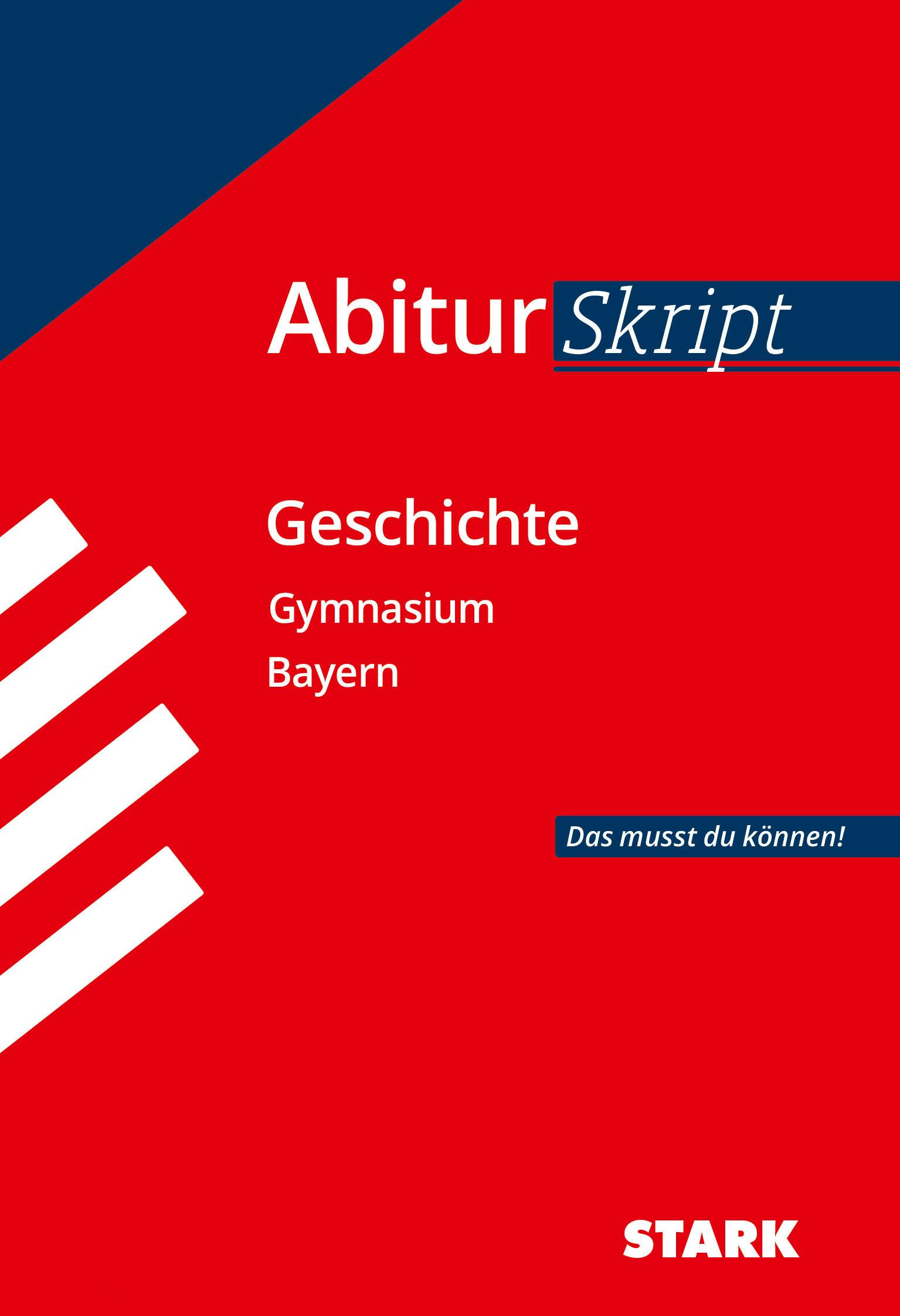 Vorderes Coverbild AbiturSkript - Geschichte Bayern