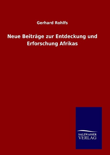 Vorderes Coverbild Neue Beiträge zur Entdeckung und Erforschung Afrikas