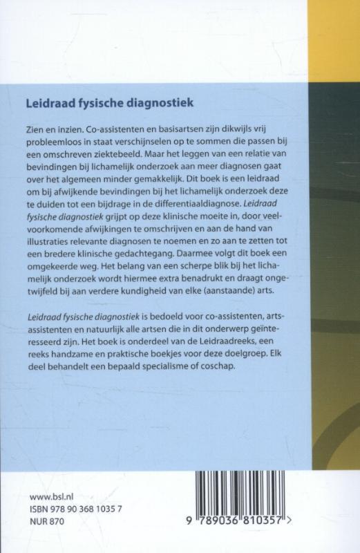 Rückseitencover Leidraad fysische diagnostiek