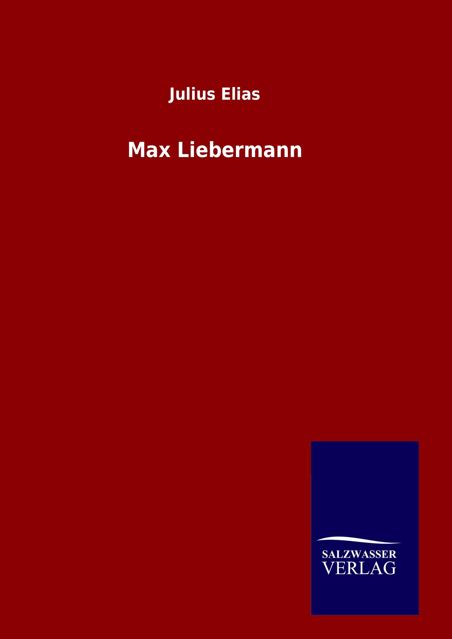 Vorderes Coverbild Max Liebermann