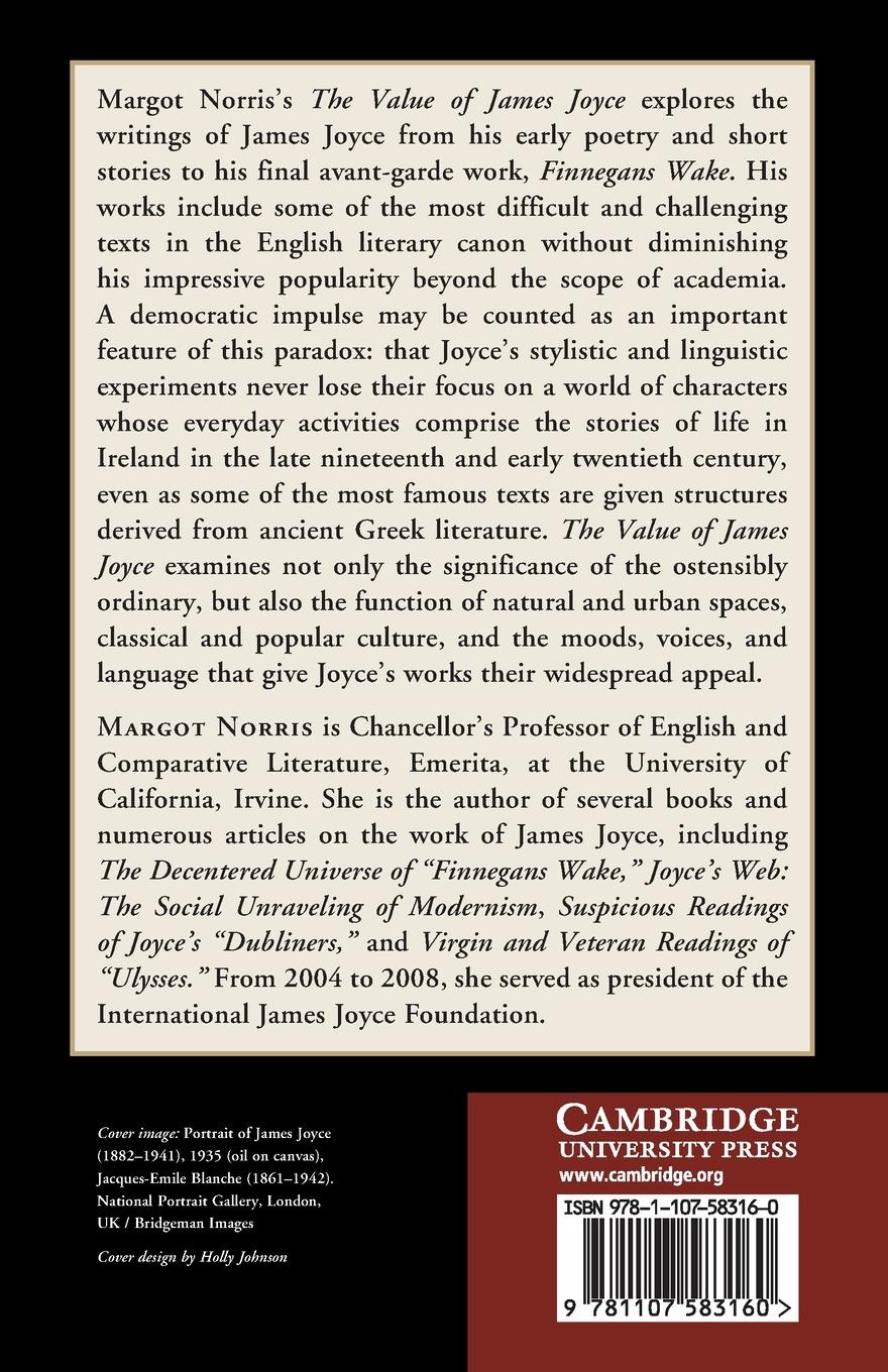 Rückseitencover The Value of James Joyce