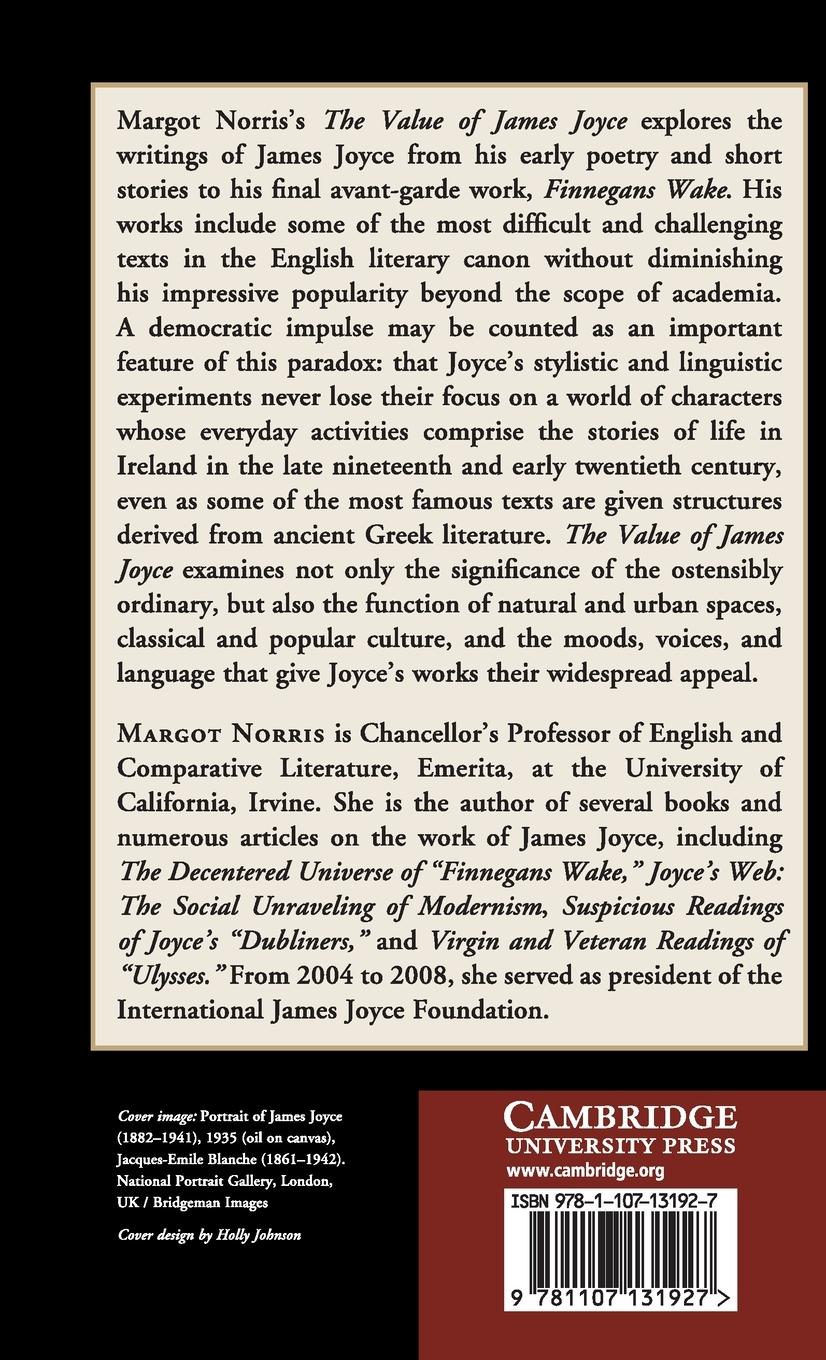 Rückseitencover The Value of James Joyce