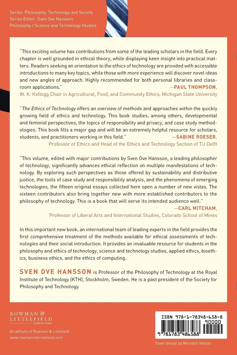 Rückseitencover Ethics of Technology