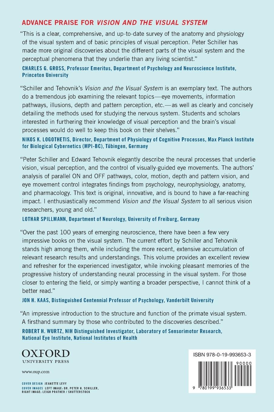 Rückseitencover VISION AND THE VISUAL SYSTEM  C