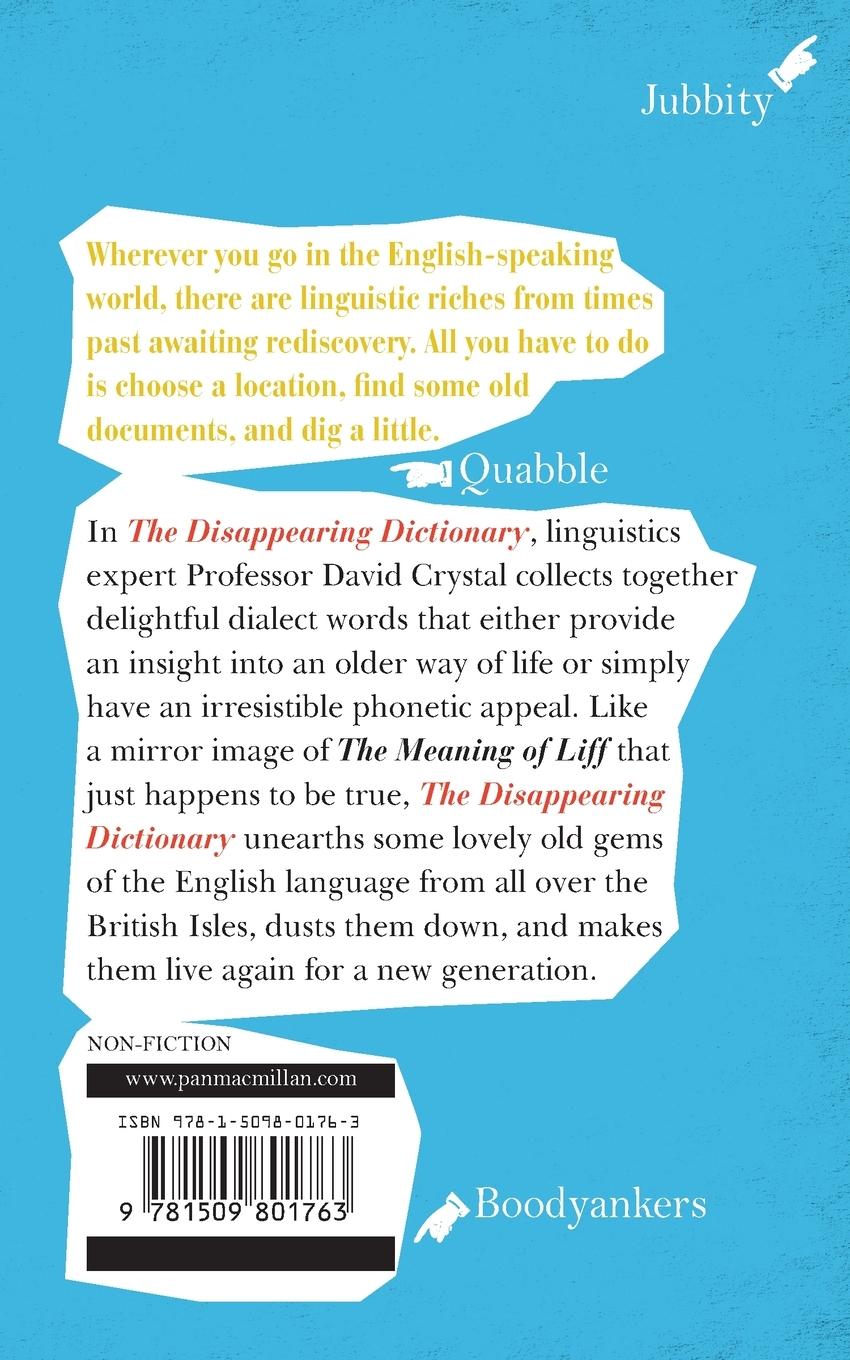 Rückseitencover The Disappearing Dictionary