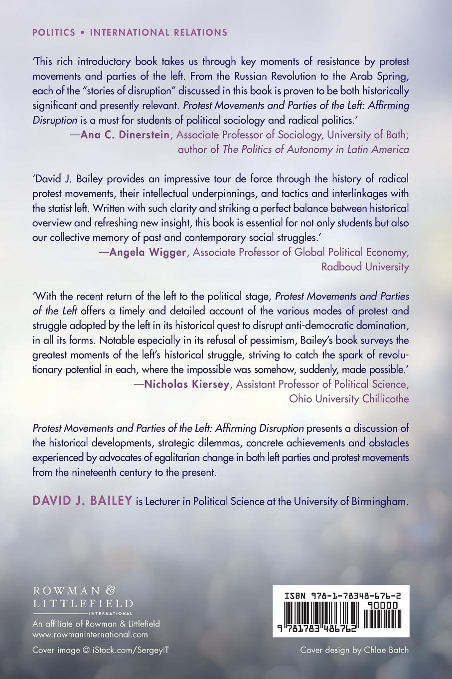 Rückseitencover Protest Movements and Parties of the Left