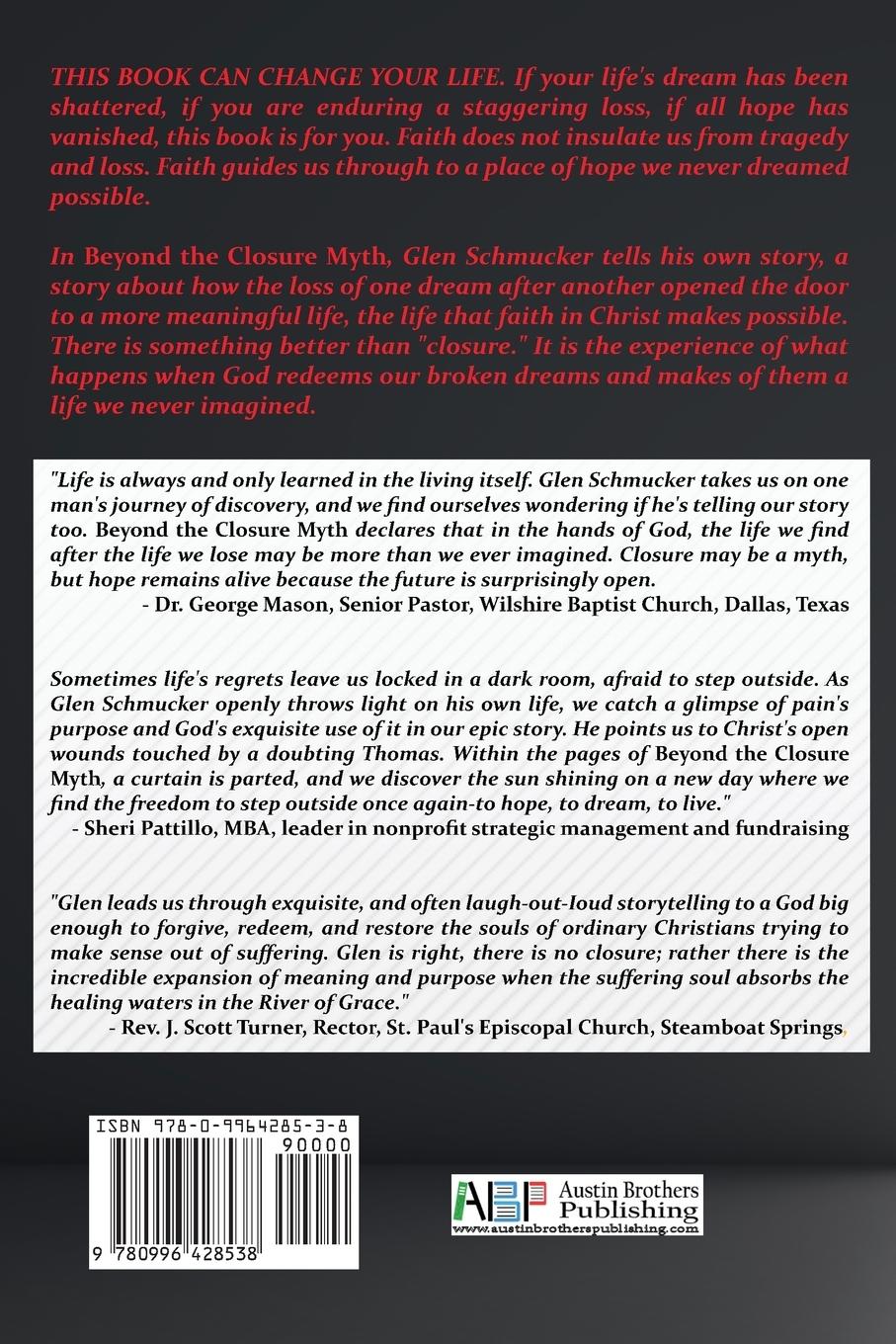 Rückseitencover Beyond the Closure Myth