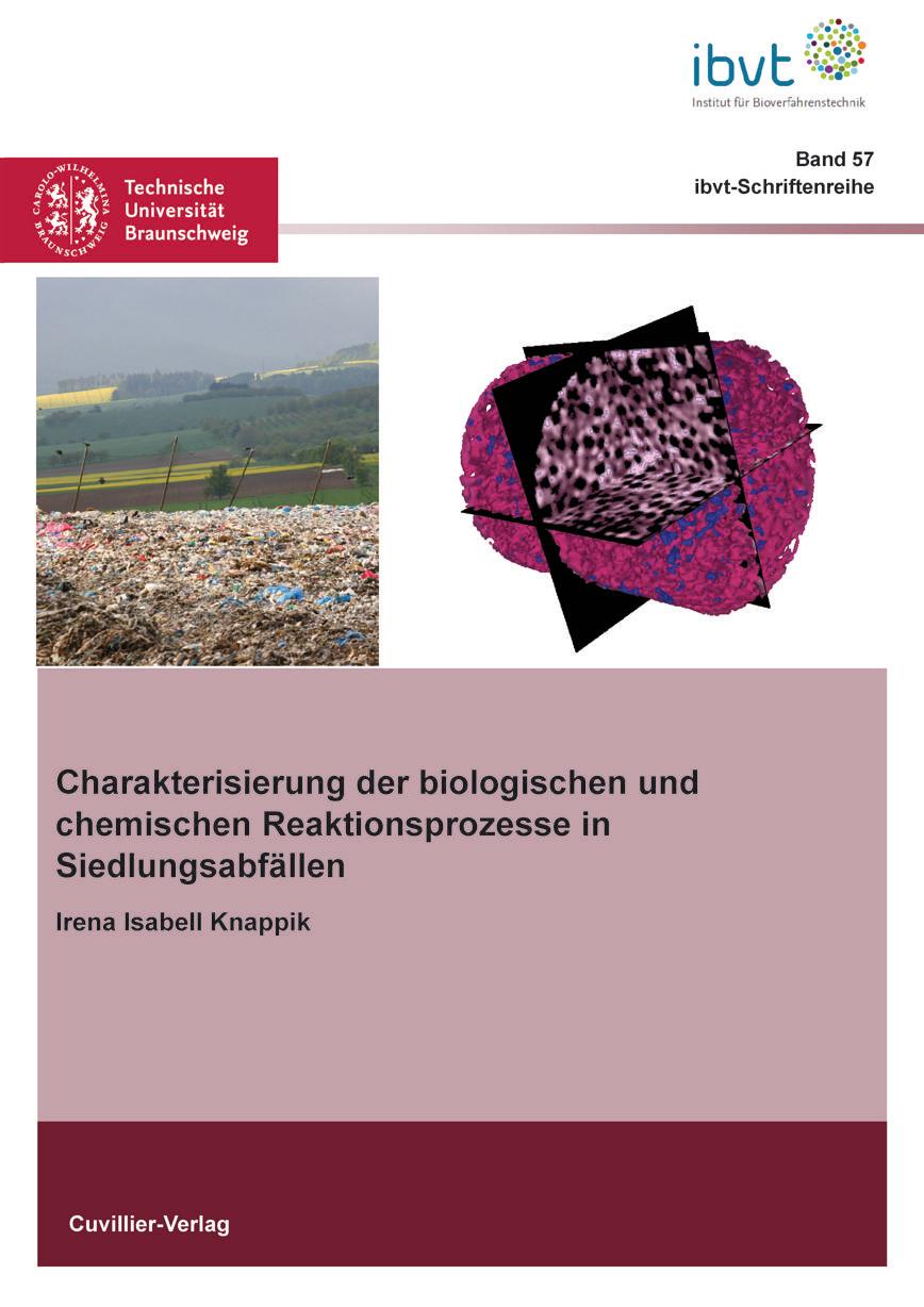 Vorderes Coverbild Charakterisierung der biologischen und chemischen Reaktionsprozesse in Siedlungsabfällen