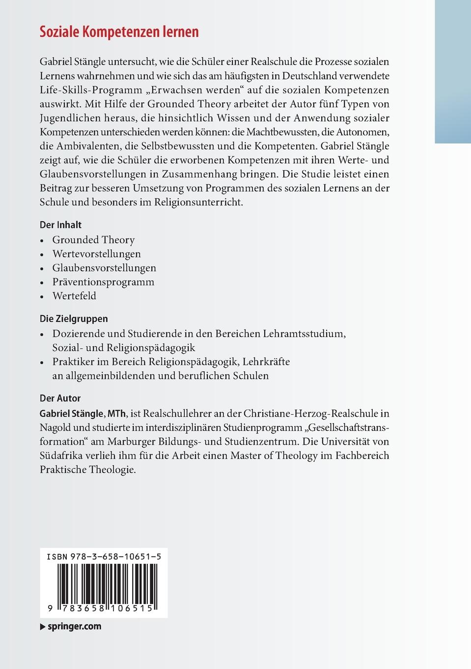 Rückseitencover Soziale Kompetenzen lernen
