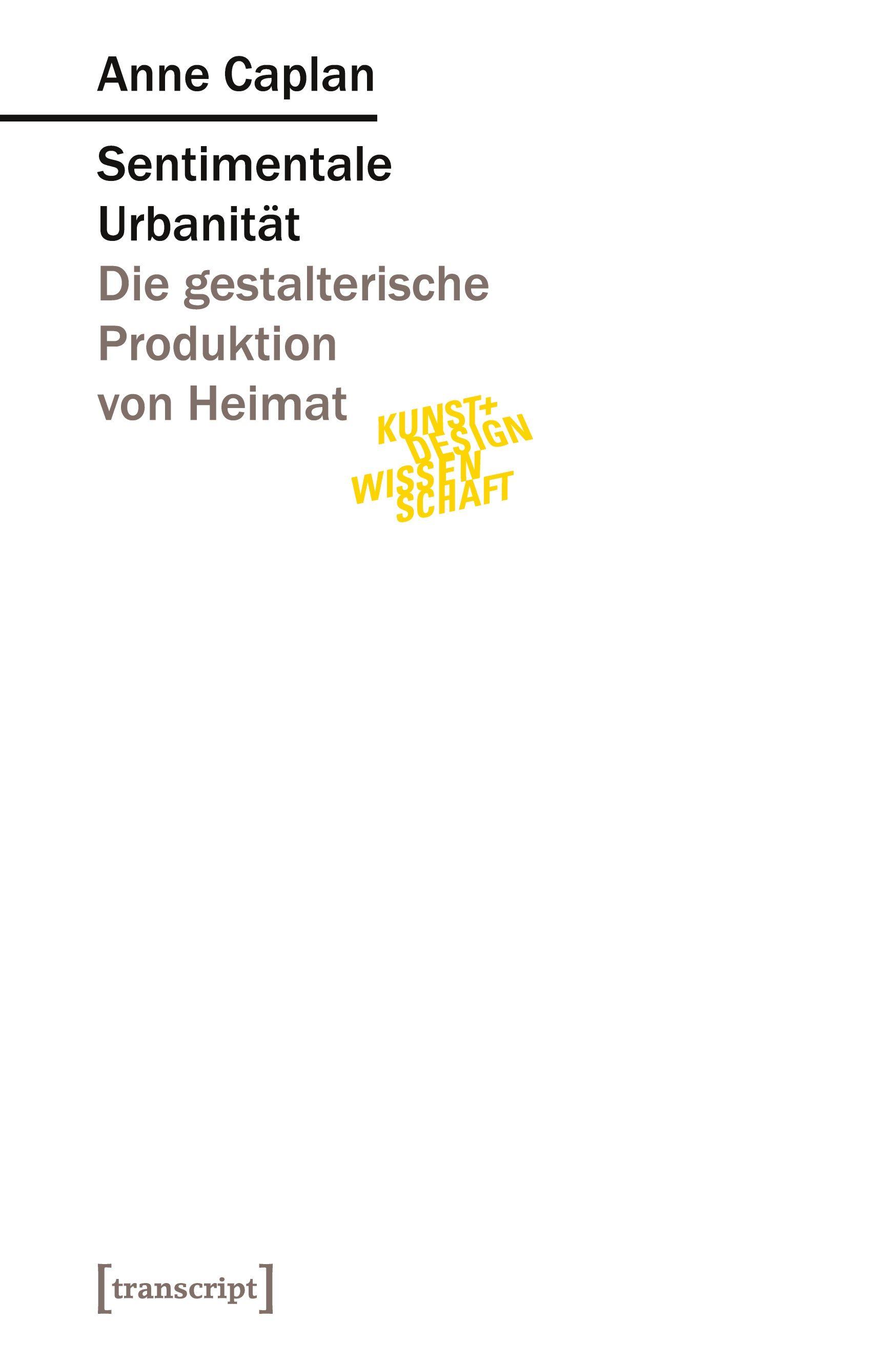 Vorderes Coverbild Sentimentale Urbanität