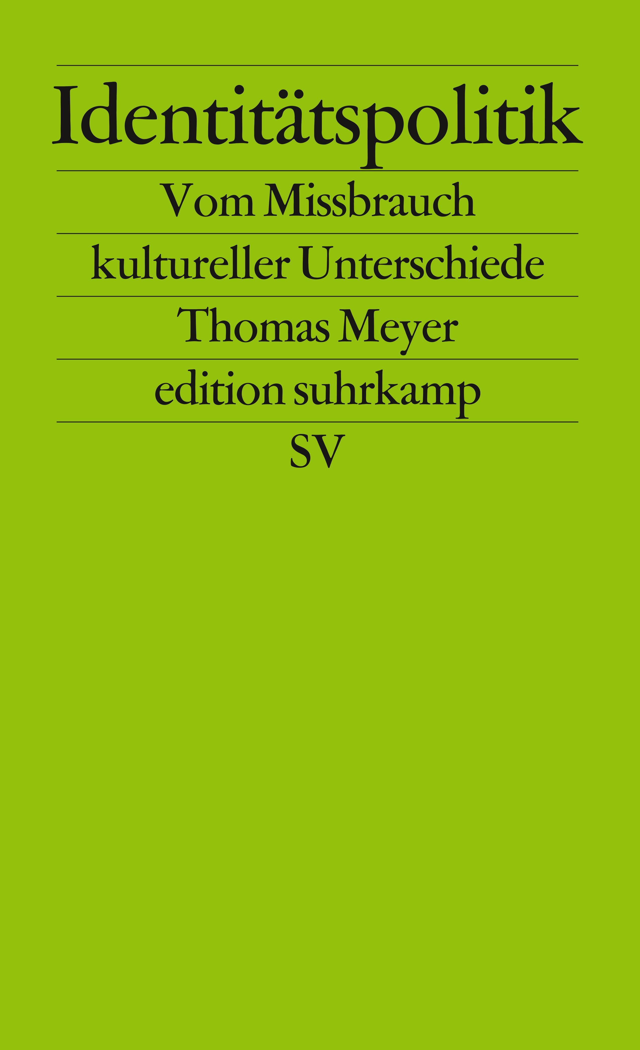 Vorderes Coverbild Identitätspolitik