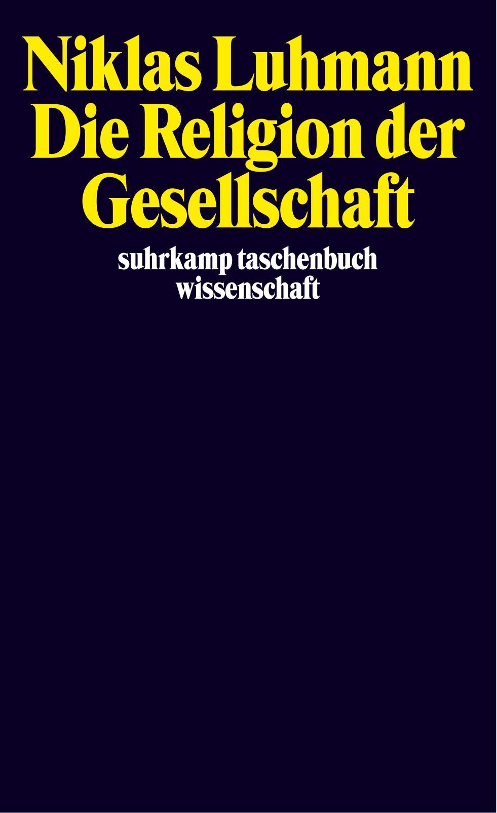 Vorderes Coverbild Die Religion der Gesellschaft
