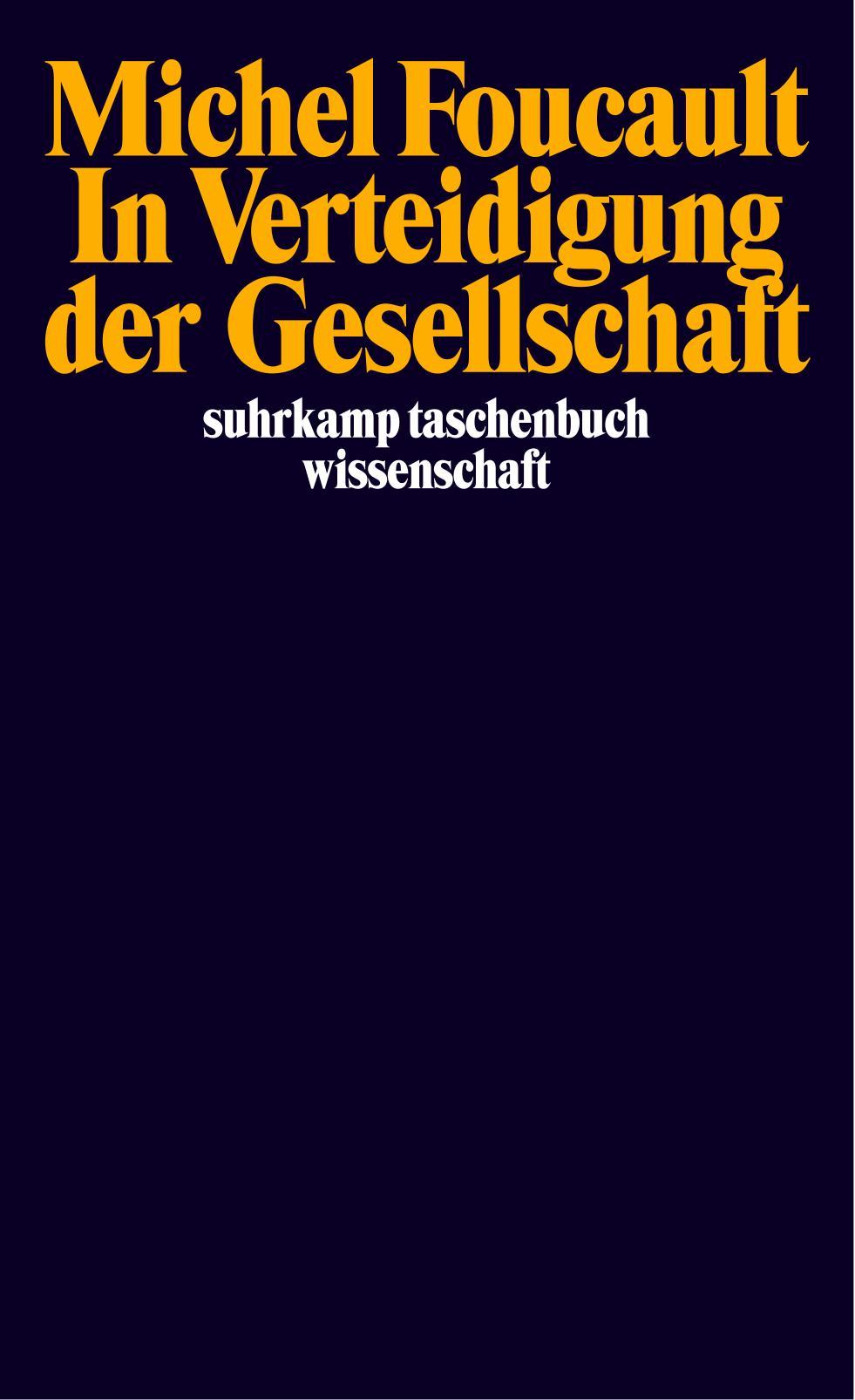 Vorderes Coverbild In Verteidigung der Gesellschaft
