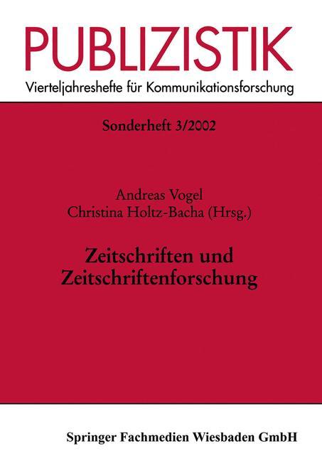 Vorderes Coverbild Zeitschriften und Zeitschriftenforschung