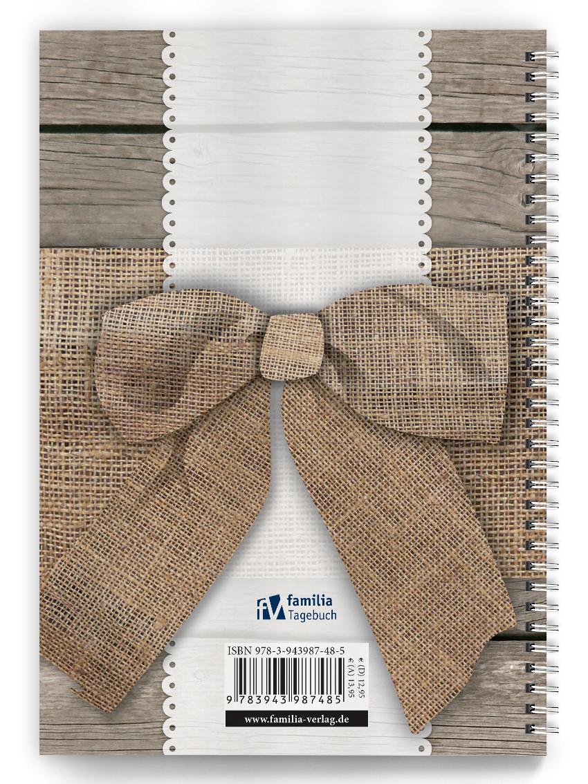 Rückseitencover Hochzeitstagebuch "Ja, ich will!"