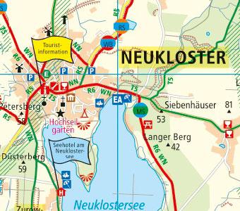Beispielinhalt (Bild) Naturpark Sternberger Seenland, Bützower Land 1 : 75 000