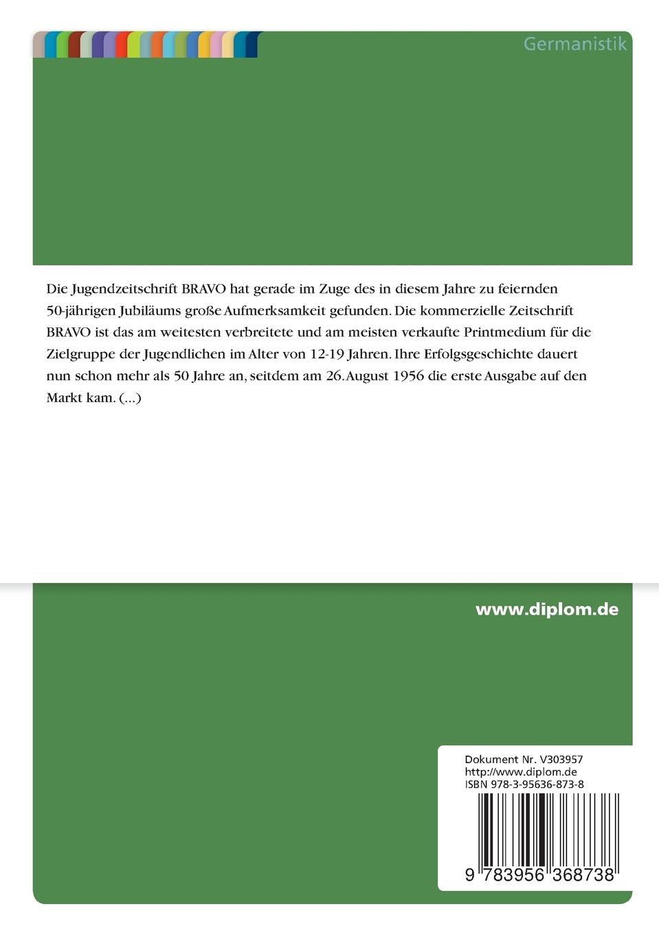 Rückseitencover Untersuchungen zum Sprachgebrauch in der Jugendzeitschrift BRAVO